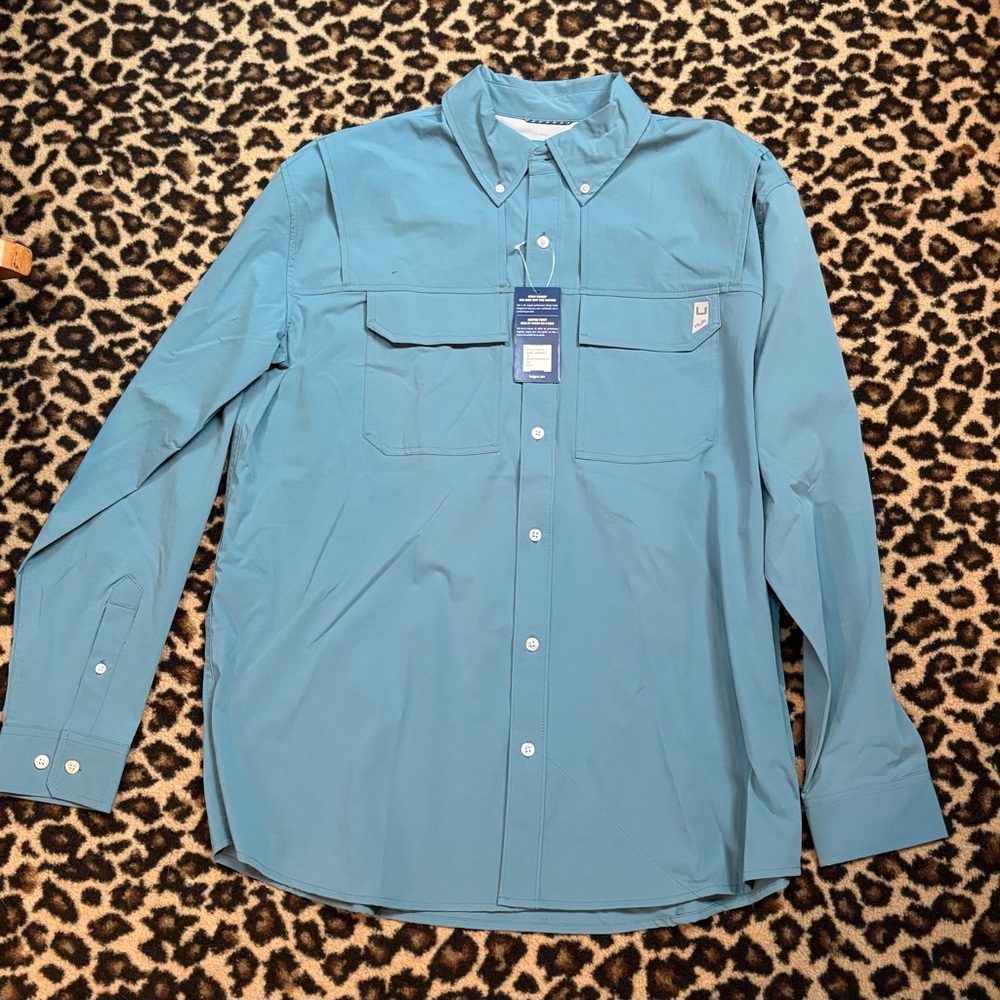 NWT HUK Creekbed Long Sleeve Shirt